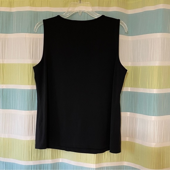 Bob Mackie Square Neck Embroidered Sleeveless Blouse Art to Wear Sz Medium - Picture 7 of 8